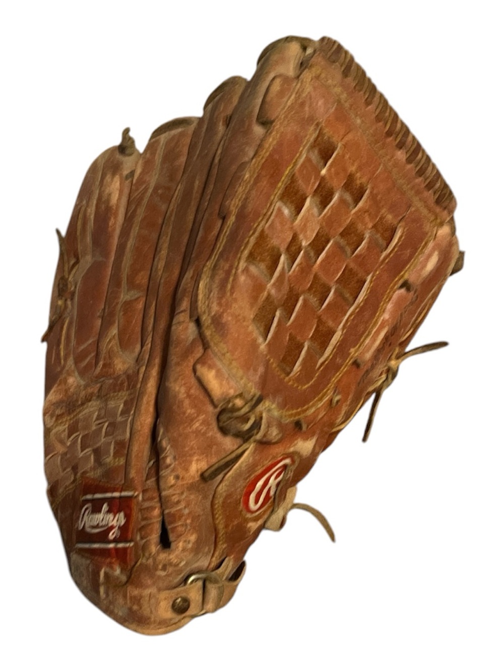 Rawlings Tan/Brown Woven-Web Baseball Glove